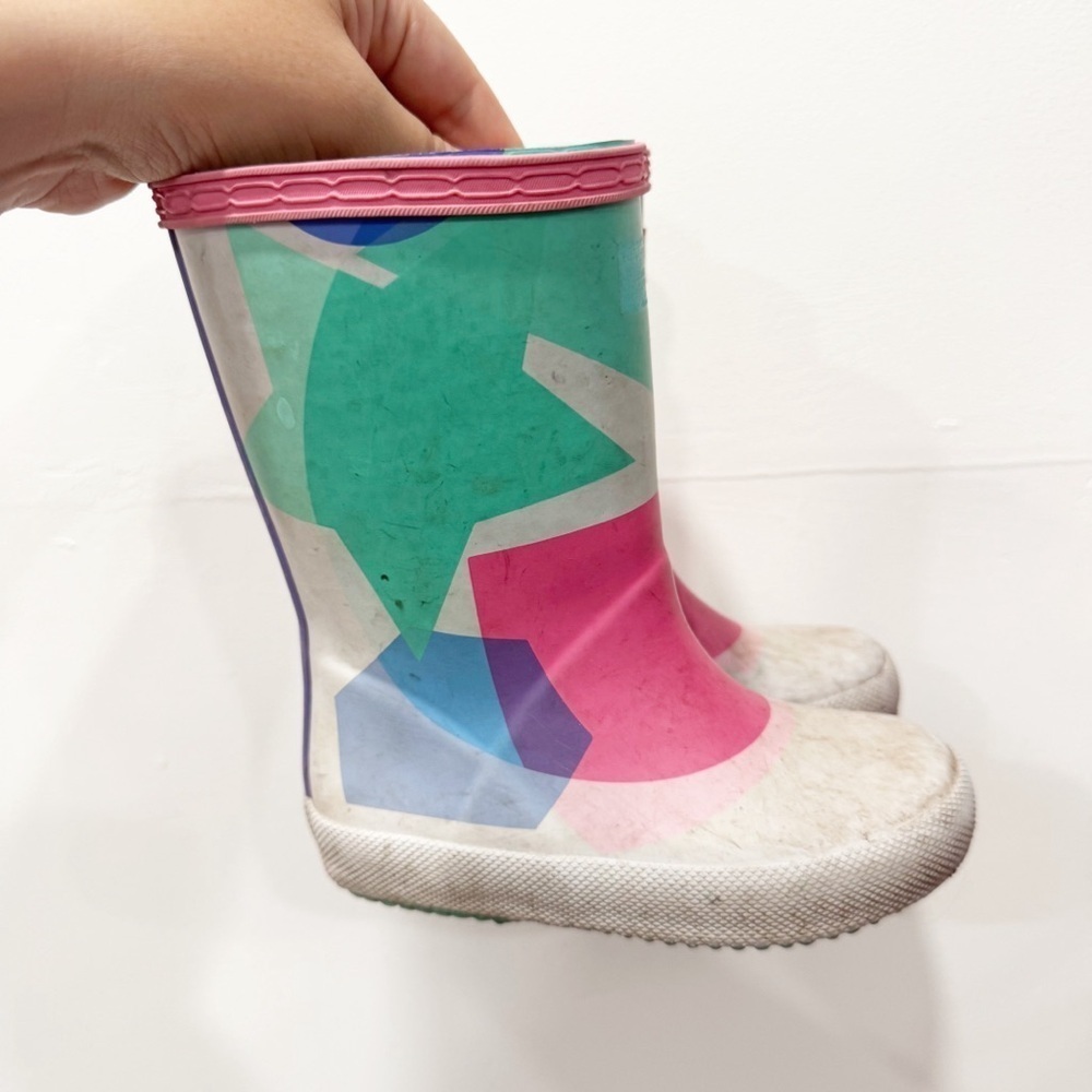 Hunter Classic Rain Boots Printed Kids Girls Size 8 *play condition*